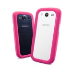 чехол-бампер пластик Activ RIVER для Samsung i9300 Galaxy S III (розовый)