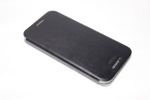 Чехол книжка valenta HTC One (M8) чёрный с1060 (кожа)