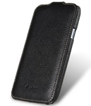 Чехол книжка valenta Samsung s4 i9500 чёрный (кожа)