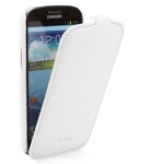 Чехол книжка valenta Samsung S5660 Galaxy Gio белый (кожа)