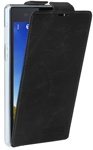 Чехол книжка valenta Sony Xperia Z1 Compact чёрный с1062 (кожа)