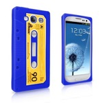Чехол силиконовый ACTIV Cassete для Samsung i9300 Galaxy S III (синий)