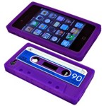 Чехол силиконовый ACTIV Cassete для Apple iPhone 5 (синий)