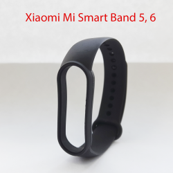 Ремешок Xiaomi Mi Band 5,6 (силиконовый чёрный)