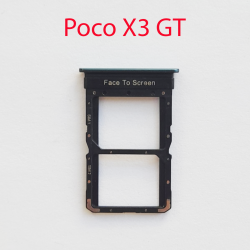 Cим-лоток (Sim-слот) Poco X3 GT (синий)- фото
