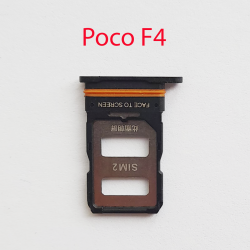 Cим-лоток (Sim-слот) Poco F4 (черный)- фото