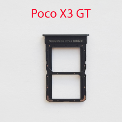 Cим-лоток (Sim-слот) Poco X3 GT (черный)- фото