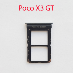 Cим-лоток (Sim-слот) Poco X3 GT (белый)- фото
