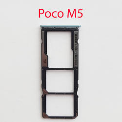 Cим-лоток (Sim-слот) Poco M5 (зеленый)- фото