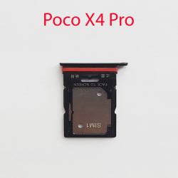 Cим-лоток (Sim-слот) Poco X4 Pro 5G (черный)- фото