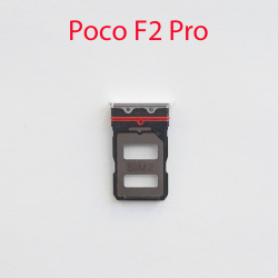 Cим-лоток (Sim-слот) Poco F2 Pro (белый)- фото