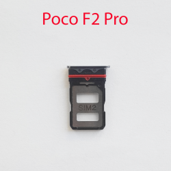 Cим-лоток (Sim-слот) Poco F2 Pro (серый)- фото