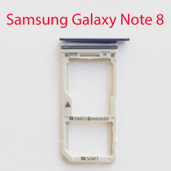 Cим-лоток (Sim-слот) Samsung Galaxy Note 8 (N950) синий сапфир- фото