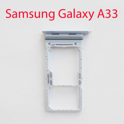 Cим-лоток (Sim-слот) Samsung Galaxy A33 5G (A336) голубой- фото