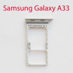 Cим-лоток (Sim-слот) Samsung Galaxy A33 5G (A336) белый- фото