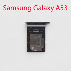 Cим-лоток (Sim-слот) Samsung Galaxy A53 5G (A536) черный- фото