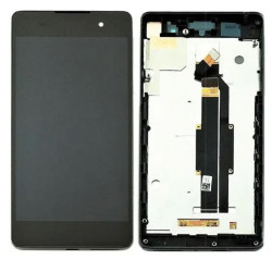 Экран (модуль) в раме Sony Xperia E5 (черный)