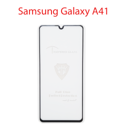 Защитное стекло Samsung Galaxy A41 (черный) 5d