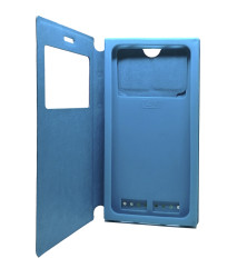 Чехол книжка универсальные W6 (85-160мм) голубой- фото2