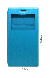 Чехол книжка универсальные W6 (85-160мм) голубой- фото