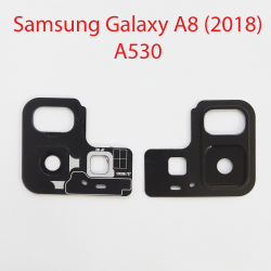Объектив камеры в сборе Samsung Galaxy A8 2018 SM-A530F черный
