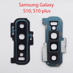 Объектив камеры в сборе для Samsung Galaxy s10 plus серебристый