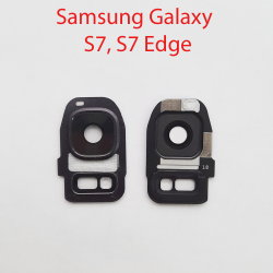 Объектив камеры в сборе для Samsung Galaxy s7, s7 edge черный