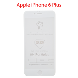 Защитное стекло Apple iPhone 6G plus, 6s plus белый 5D