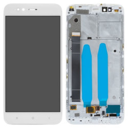 Экран (модуль) в раме Xiaomi Mi A1, Mi 5X (белый)