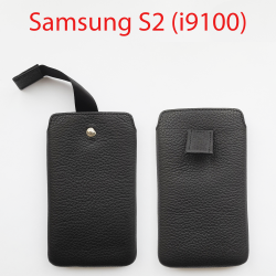 Чехол Samsung i9100,i9101,i9103 (чёрный ,кожа)