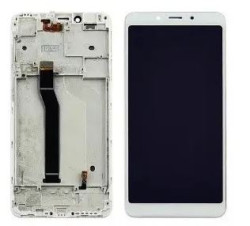 Экран (модуль) в раме Xiaomi Redmi 6 (6A) белый