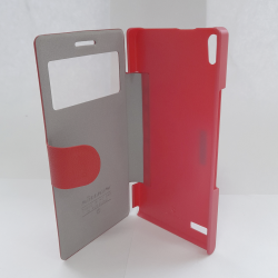 Чехол книжка Nillkin Huawei Ascend P6 красный (кожа)