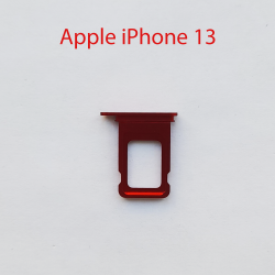 Cим-лоток (Sim-слот) Apple iPhone 13 (красный)