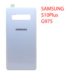 Задняя крышка (стекло) для Samsung Galaxy S10+ (G975) белая керамика