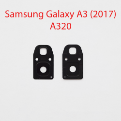 Объектив камеры в сборе для Samsung Galaxy A3 (2017) A320F чёрная