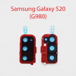 Объектив камеры в сборе для Samsung Galaxy S20 SM-G980F (красный)