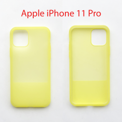 Чехол бампер Apple iPhone 11 pro желтый прозрачный