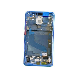 Средняя часть корпуса с рамкой Xiaomi Mi 9t (синий)
