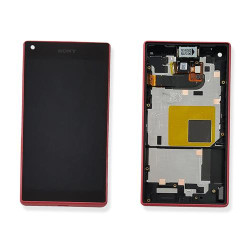 Экран (модуль) в раме Sony Xperia Z5 compact (E5823) розовый