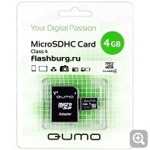 Карта памяти Qumo micro-sd (Class 4) 4GB