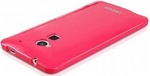 Силиконовая накладка для  HTC One Max (16Gb) розовый