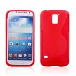 Силиконовый чехол накладка для Samsung I9600 Galaxy S 5  красный