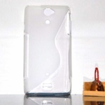Силиконовый чехол накладка для Sony Xperia V LT25i прозрачный