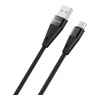 USB кабель Borofone BU10 Micro для зарядки и синхронизации (черный) 1,2 метра- фото