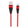 USB кабель Borofone BU10 Micro для зарядки и синхронизации (красный) 1,2 метра- фото