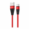 USB кабель Borofone BU10 Type-C для зарядки и синхронизации (красный) 1,2 метра- фото