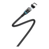 USB кабель Borofone BU16 Micro зарядка магнитная (черный) 1,2 метра - фото
