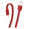 USB кабель Borofone BU8 ligtning для зарядки и синхронизации (красный) 1,2 метра- фото