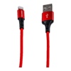 USB кабель Borofone BX20 ligtning для зарядки и синхронизации (красно-черный) 1 метра- фото