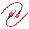 USB кабель Borofone BX20 Type-C для зарядки и синхронизации (красно-черный) 1 метра- фото